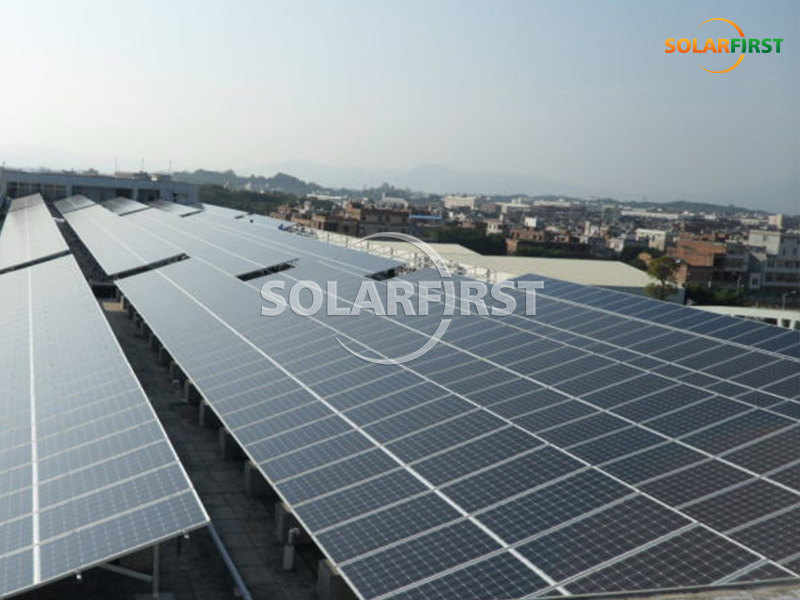 中国60KWp屋顶铝制支架