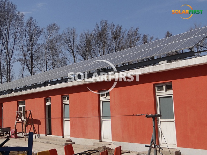 中国20KWp钢屋顶支架