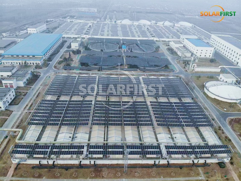 中国1.9MWp灵活污水处理厂安装