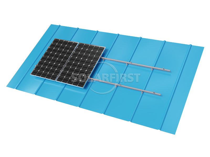 SF Solar L-Foot mounting system for trapezoid metal roofs with 60m/s wind load rating