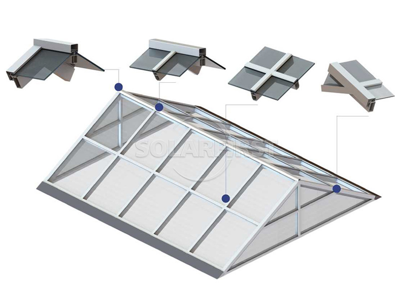 SF-PVROOF01 BIPV Roof Skylight seamlessly merges natural daylighting with solar energy generation, offering an elegant and eco-functional alternative to traditional skylights. Designed for both aesthetic harmony and high performance, this system provides