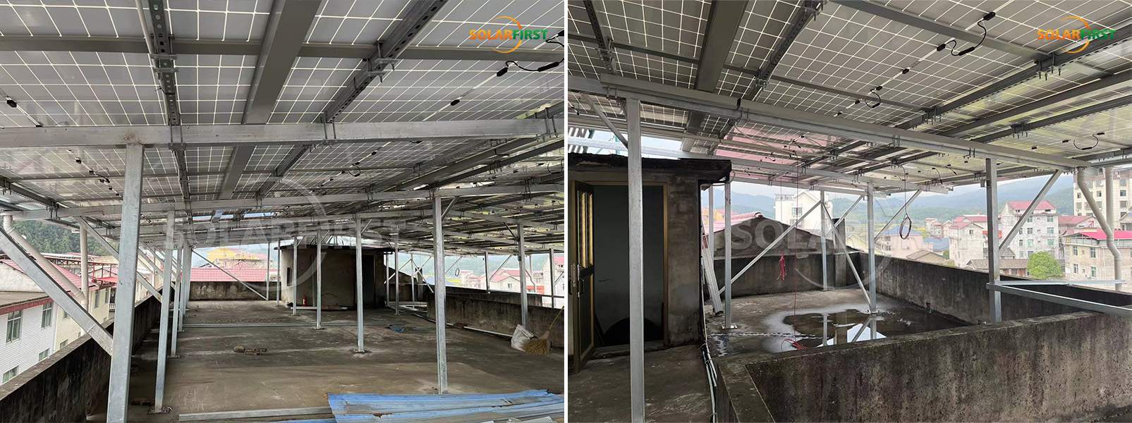 #Concrete Rooftop Mounting Structure