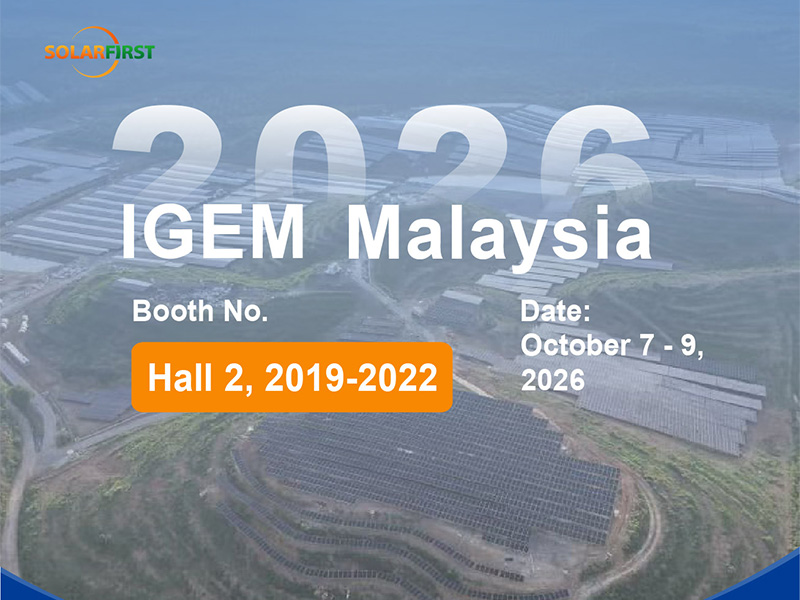 Solar First Group to Exhibit at IGEM 2026